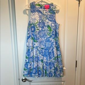 Lilly Pulitzer Blue and Green Sleeveless Sundress